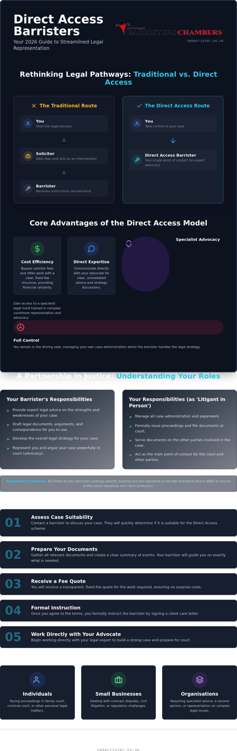 Direct Access Barrister North East: A 2026 Guide to Public Access Legal Services