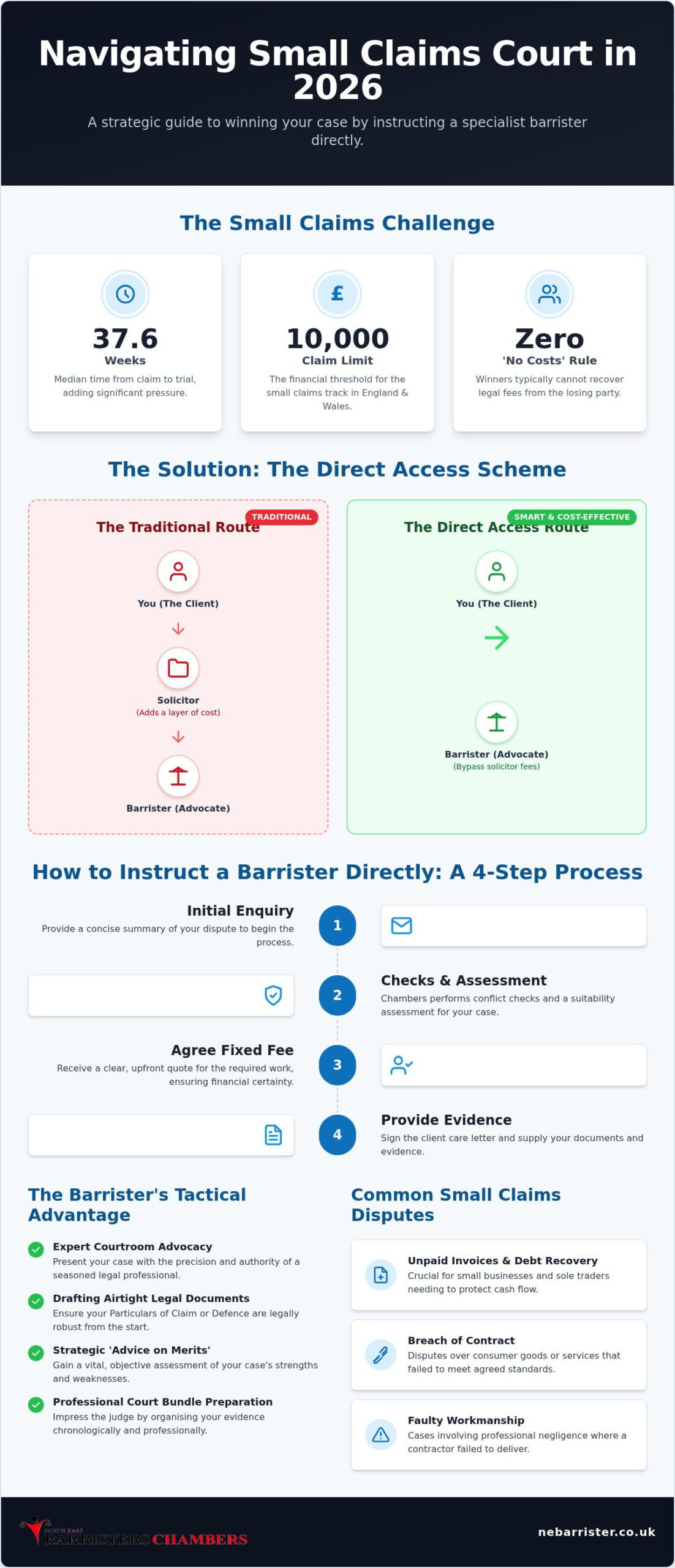 Small Claims Court Barrister: A 2026 Guide to Direct Access Advocacy